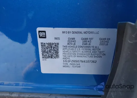 2022 Chevrolet Bolt Euv Fwd Premier from USA, damaged, VIN 1G1FZ6S07N4107362
